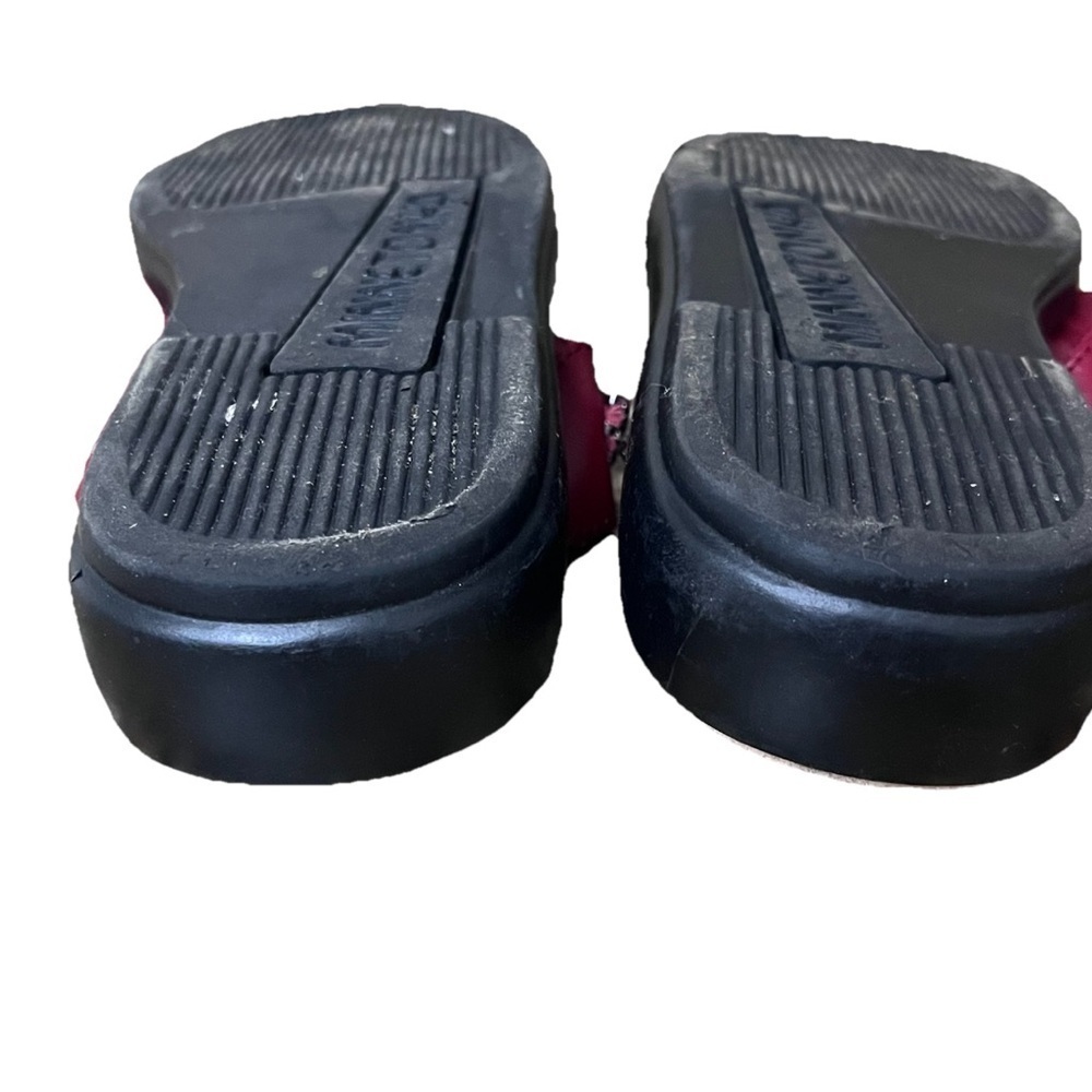 Minnetonka Silverthorne Red Leather Thong Sandals Women’s 8 | Western - Picture 9 of 11